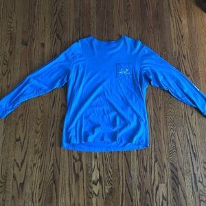 Vintage Vineyard Vines Whale Royal Blue LongSleeve